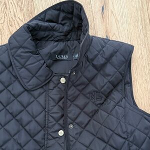 Lauren Ralph Lauren Black Quilted Vest